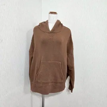 INGRID 코튼 풀오버 후드티 후디 브라운 ( F ) 무지