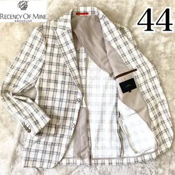 RECENCY OF MINE 새상품급 테일러드 자켓 체크 44