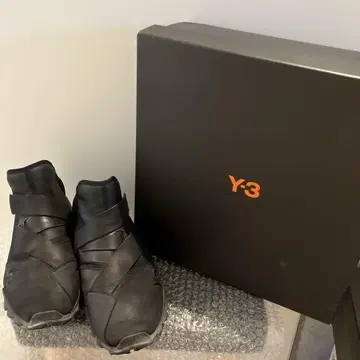 Y-3 RYO 24.5cm 블랙 하이컷 스니커즈 박스 포함