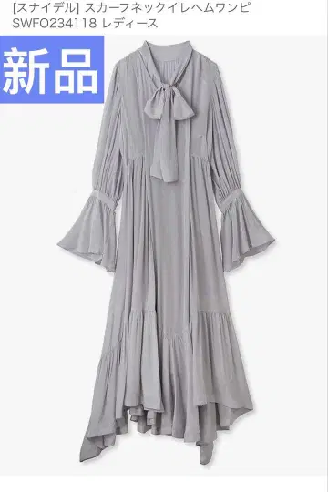 SNIDEL 스카프 넥 이레헴 원피스