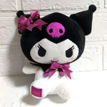 마이멜로디 쿠로미 랩핑 리본 봉제 인형 Kuromi