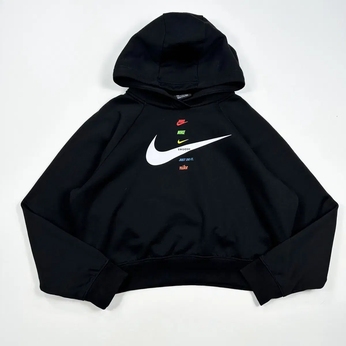 nike swoosh cropped hoodie