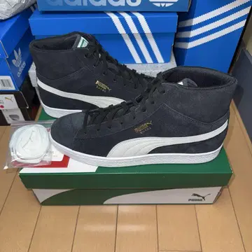 배송비 포함 PUMA SUEDE MID XXI 블랙/화이트