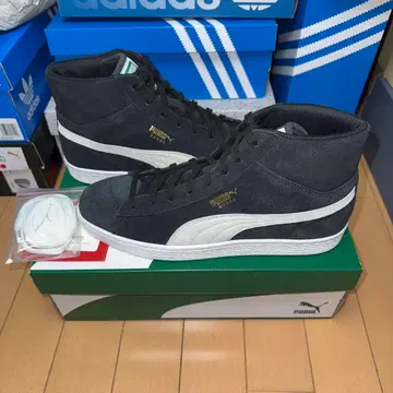 배송비 포함 PUMA SUEDE MID XXI 블랙/화이트