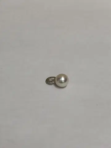 진주 펜던트 탑 K14 WG D0.04ct