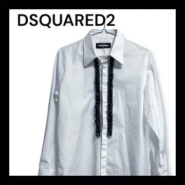 DSQUARED2 denim frill shirt
