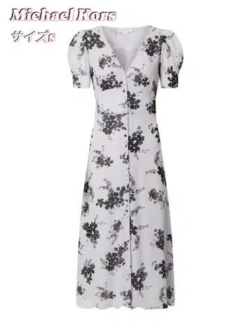 새상품급 Michael Kors 마이클코어스 원피스 꽃무늬 퍼프 슬리브