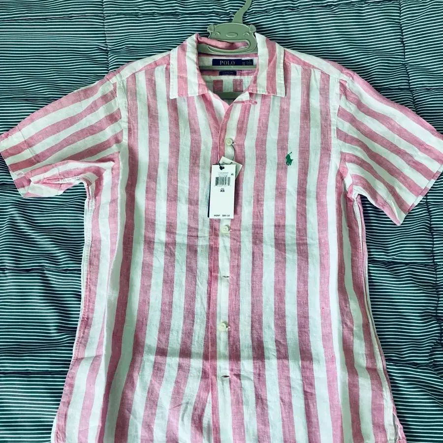 Polo Ralph Lauren linen shirt classic fit pink