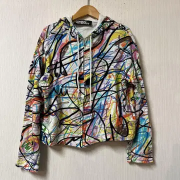 JEREMY SCOTT 지퍼 후드티 숏 기장 사이즈 40