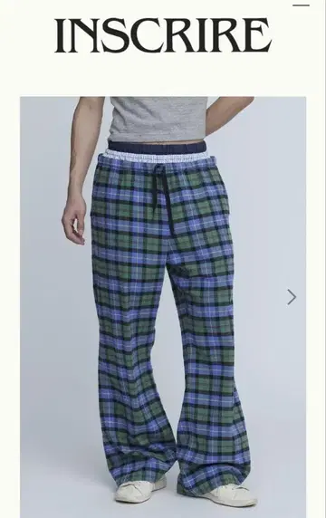 INSCRIRE 25AW 신상 Flannel Layered Pants