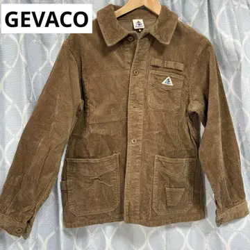 GEVACO 게바코 코듀로이 자켓 브라운 워크 커버올 브라운