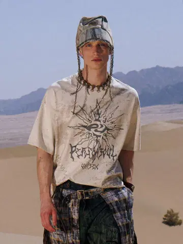 PERSONSOUL Desert Sun totem 셔츠 S