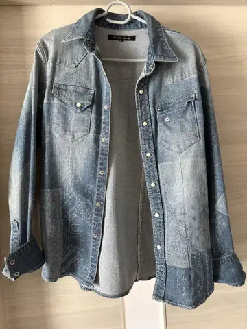 데님 패치워크 셔츠