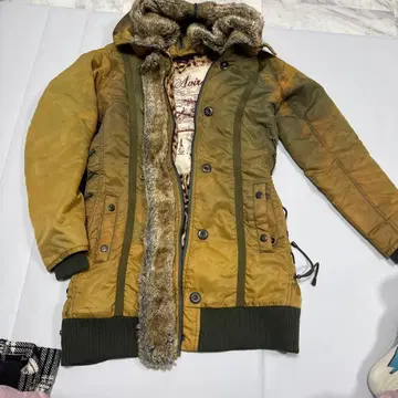 Avirex 퍼 달린 모즈 코트 M 빈티지