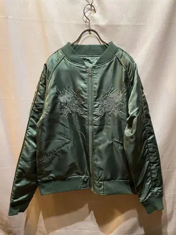 남성용 스카잔 자수 자켓 리버서블 MA1