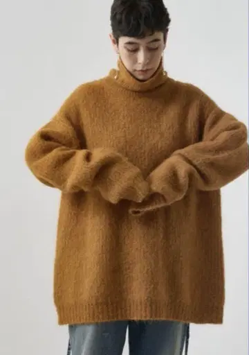 Whim Gazette 알파카 혼방 터틀넥 니트 택 있음