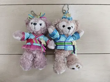 디즈니씨 더피 셰리메이 칠석 인형 배지