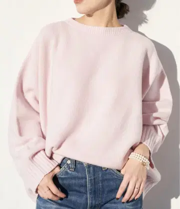 플라주 파인 울 와이드 크루 풀오버
