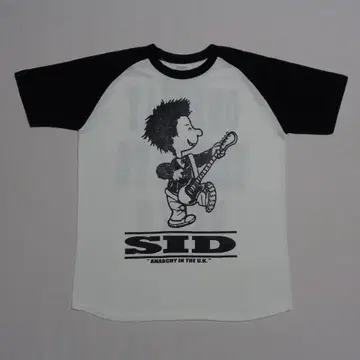 SID VICIOUS 시드 비셔스 래글런 T셔츠 (M) 펑크 스누피 피넛