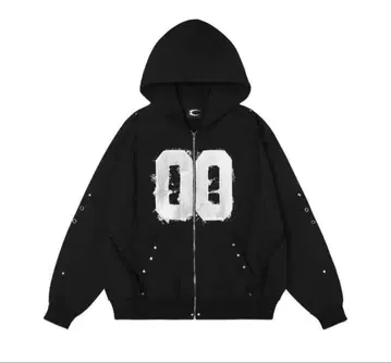 COZY WORLDWIDE 코지 월드와이드 지퍼 후드티 블랙 L