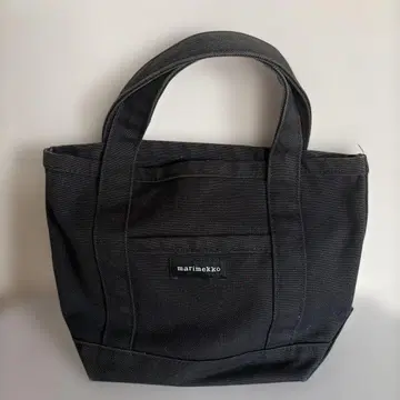 marimekko 블랙 캔버스 핸드백