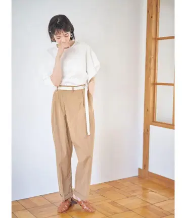 nostalgia 베이지 와이드 팬츠 M 사이즈
