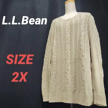 L.L.Bean 엘엘빈 케이블 니트 스웨터 빅 사이즈