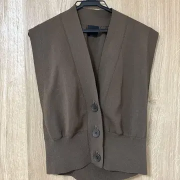 Spick & Span 브라운 니트 베스트