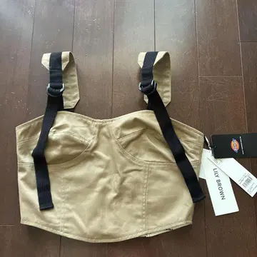 LILY BROWN Dickies 스트랩 뷔스티에 베이지