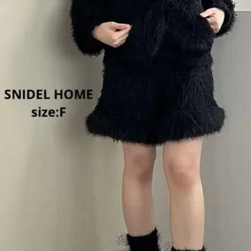 SNIDEL HOME 새상품급 'Halloween' 니트 숏팬츠 블랙