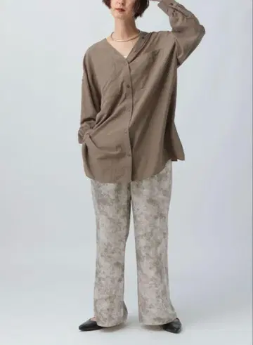 이번 시즌 렙심 LEPSIM 얼룩 패턴 이지 팬츠 미사용 새상품 아이보리