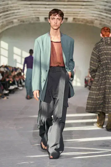 Dries Van Noten 24ss belted cargo pants