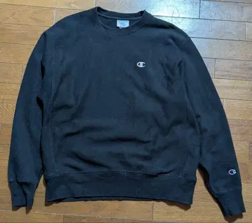 Champion 스웨트 L 블랙 리버스 위브