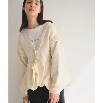 jemma.atelier 벌룬 도킹 가디건