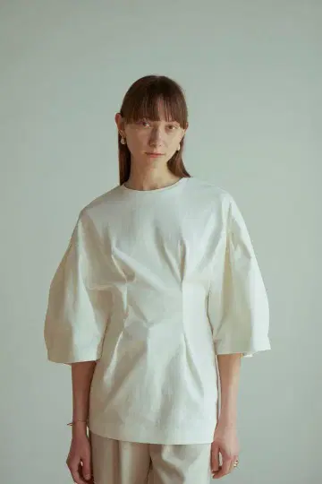 CLANE 클라네 BIG SLEEVE WAIST SHAPE TOPS