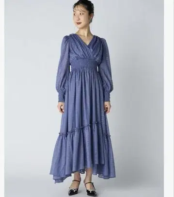 LILY BROWN 라메 자카드 카슈쿨 원피스 LWFO244173