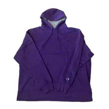 Champion 퍼플 후드 부착 후드티 XXL