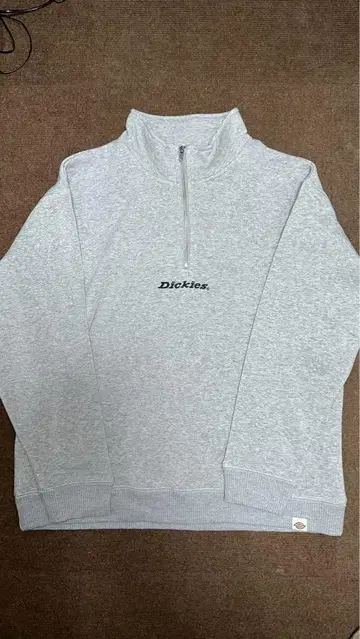 Dickies 하프 지퍼 맨투맨 L 그레이