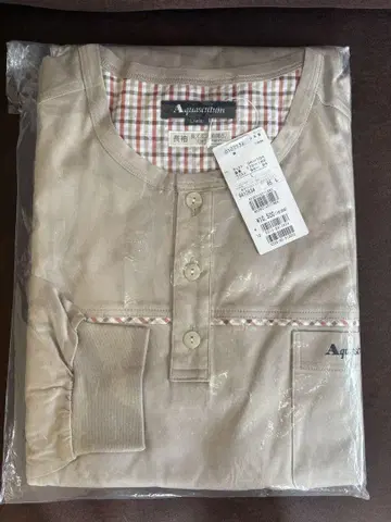 미사용 새상품 Aquascutum 긴팔 룸웨어 L 사이즈 파자마