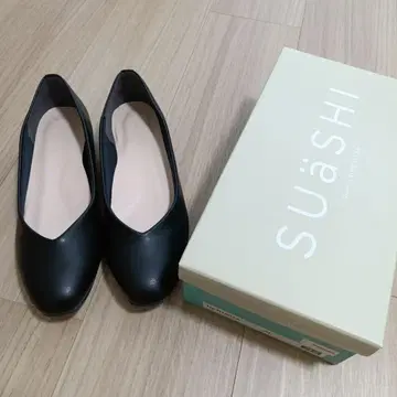 [ 새상품 미사용품 ] SUaSHI 로우힐 펌프스 블랙 24cm