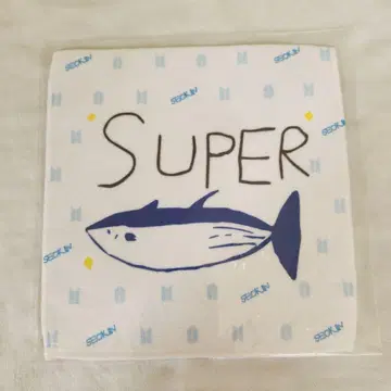 BTS 진 슈퍼참치 핸드 타월 손수건 타월 생일