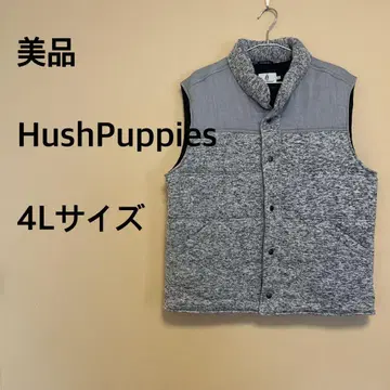 [새상품급] HushPuppies/남성용/베스트/그레이/앞 버튼/따뜻한