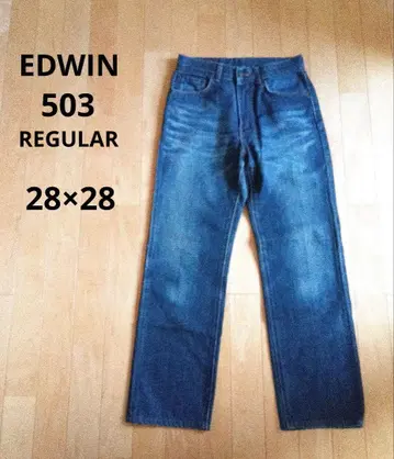 [ 새상품급 ] EDWIN 503 레귤러 스트레이트 데님 청바지 28인치