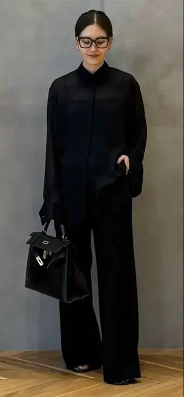 택 포함 새상품 두지엠 클라세 트리아세 쉬폰 셔츠 시어 셔츠