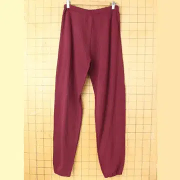 80s90s USA제 JERZEES 무지 스웨트 팬츠 레드 M aw188