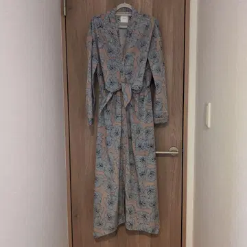 AMERI 꽃무늬 롱 원피스