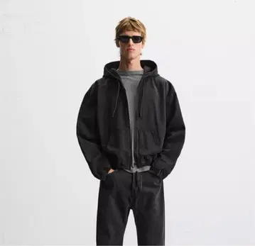 ZARA 자라 후드 데님 자켓 XL 사이즈 완판템