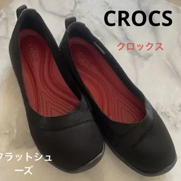 crocs 블랙 플랫슈즈 펌프스
