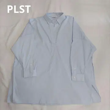 PLST 코튼 판초 셔츠 스키퍼 루즈핏 풀오버