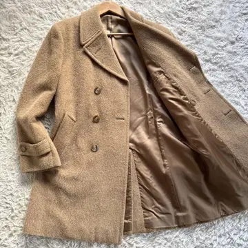 컨디션 최상 폴스미스 알파카 혼방 더블 피코트 자켓 카멜 M
